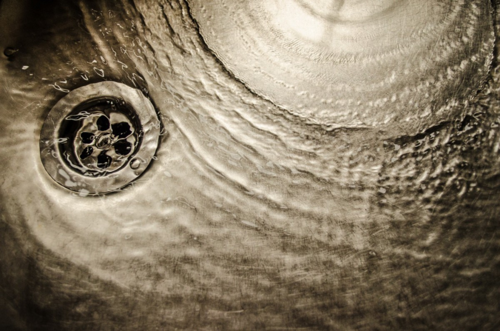 water in the sink