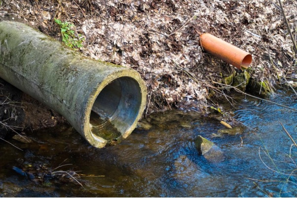 Damaged sewer line in Fort Worth