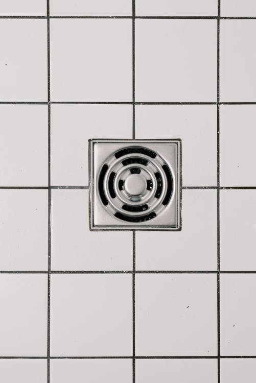 shower drain with steel cover